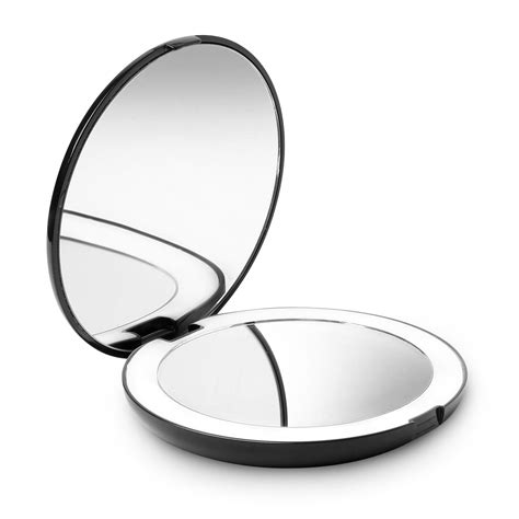 travel lighted make up mirror